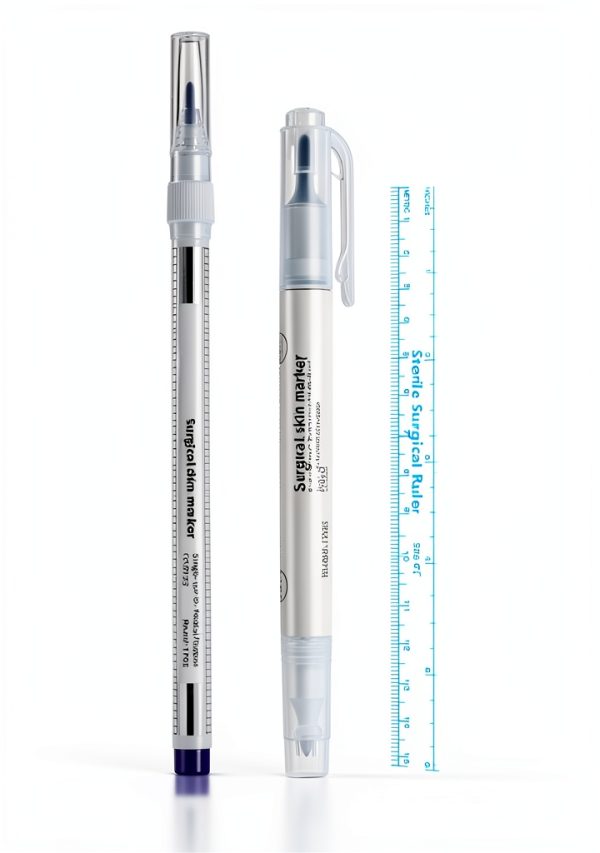 Ksndurn Skin Marker Pen Fine Point Surgical Marker 4 Pack Clear White-0