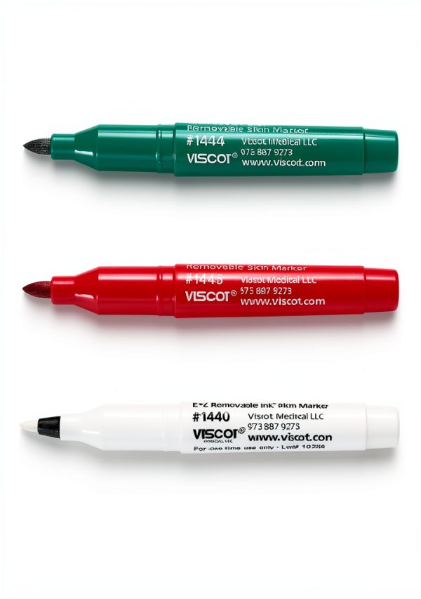 Viscot White Skin Marker Pen 1 Count Pack of 50 Smooth Plastic-7