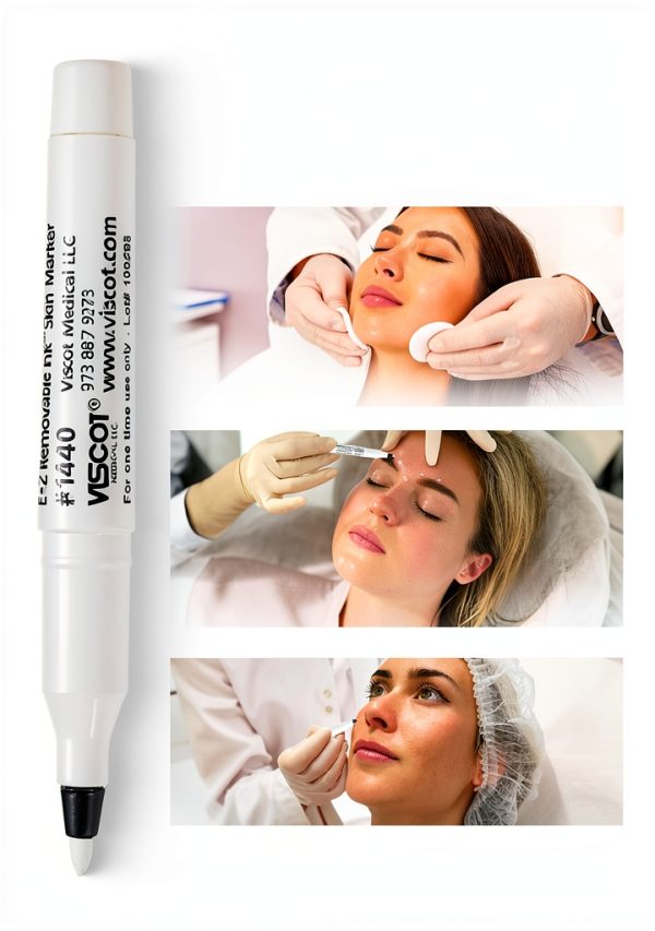 Viscot White Skin Marker Pen 1 Count Pack of 50 Smooth Plastic-6