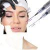 10Pcs Microblading Skin Marker Tattoo Stencil Markers Pen Permanent Makeup Position Mark Surgical Tip Sterile with Paper Ruler for Eyebrow, Lips, Skin (5 Single Head, 5 Double Heads)-4