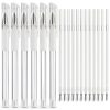 Eyebrow Microblading Marker Pen Hpmjz 6 pcs with 18 White Ink Refills-0