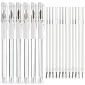 Eyebrow Microblading Marker Pen Hpmjz 6 pcs with 18 White Ink Refills-0