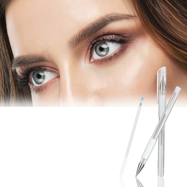 Brow Mapping Pen Quilax 4 Pack White Microblading Marker 8 Refills-7