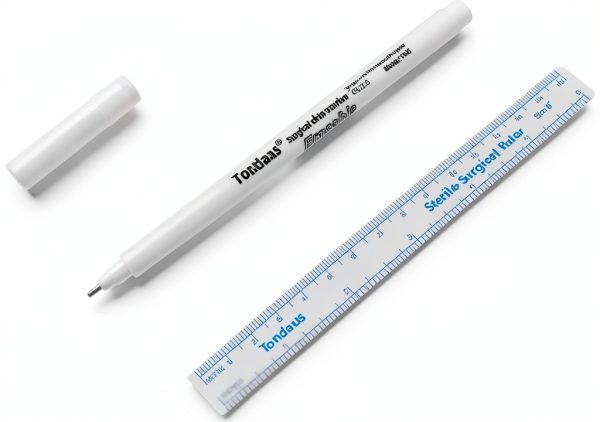 Surgical Skin Marker Pen 6Pcs White Stencil Markers TONDAUS-7