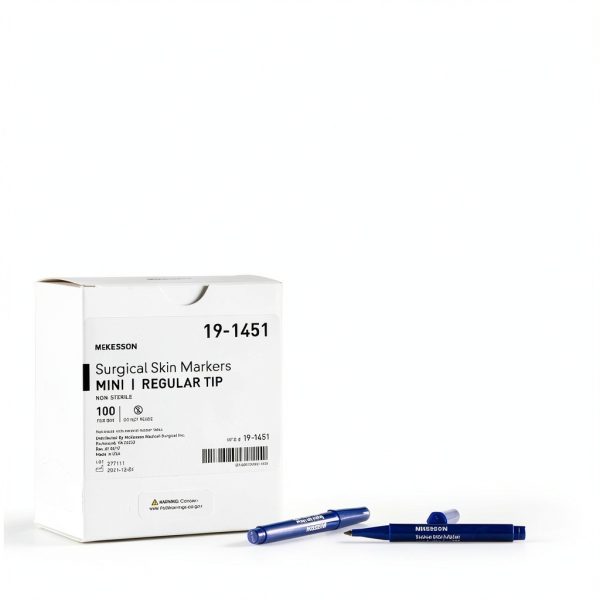 McKesson Surgical Skin Marker Pack of 100 Mini Violet Ink Pen Medical-4