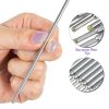 20Pcs/Box Tattoo Pen Cores, Surfer Tattoo Piercing Cores, Utility Marking Pen Refill (Purple)-4