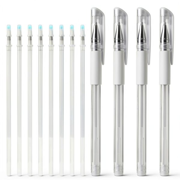 Brow Mapping Pen Quilax 4 Pack White Microblading Marker 8 Refills-0