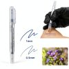 10Pcs Microblading Skin Marker Tattoo Stencil Markers Pen Permanent Makeup Position Mark Surgical Tip Sterile with Paper Ruler for Eyebrow, Lips, Skin (5 Single Head, 5 Double Heads)-1