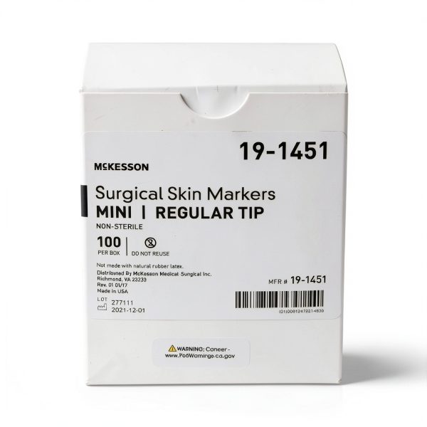 McKesson Surgical Skin Marker Pack of 100 Mini Violet Ink Pen Medical-6
