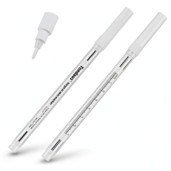 Surgical Skin Marker Pen 6Pcs White Stencil Markers TONDAUS-1