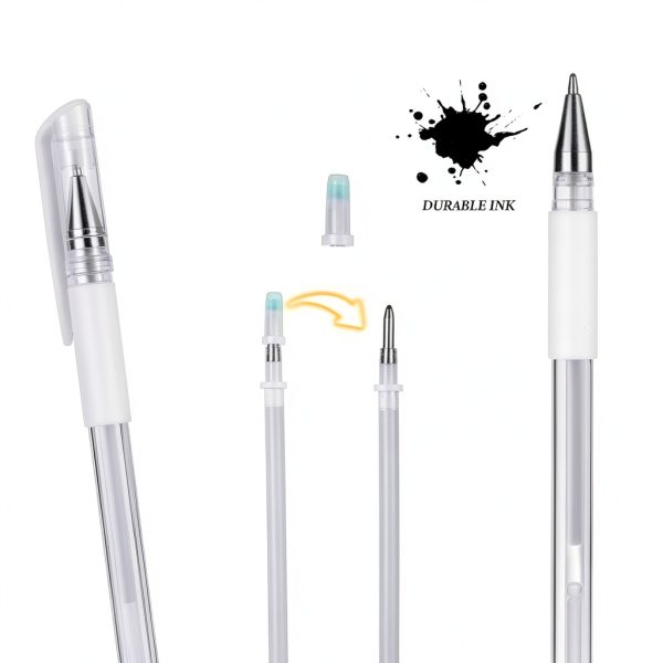 Brow Mapping Pen Quilax 4 Pack White Microblading Marker 8 Refills-3