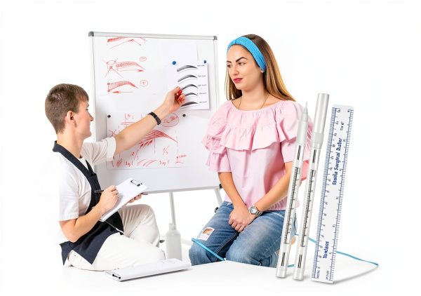 Surgical Skin Marker Pen 6Pcs White Stencil Markers TONDAUS-2