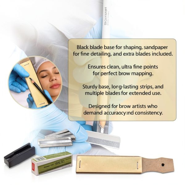 BrowsXpert Brow Mapping Kit with Caliper, Threads & Marker-6