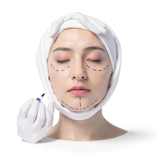 3Pcs Professional Purple Surgical Tip Skin Marker Pen Sterile Tattoo Stencil Markers Pen with Paper Ruler for Eyebrow, Lips - Individually Wrapped with Paper Ruler (2 Single Head +1 Double Head)-1
