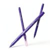 3Pcs Professional Purple Surgical Tip Skin Marker Pen Sterile Tattoo Stencil Markers Pen with Paper Ruler for Eyebrow, Lips - Individually Wrapped with Paper Ruler (2 Single Head +1 Double Head)-3