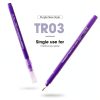 3Pcs Professional Purple Surgical Tip Skin Marker Pen Sterile Tattoo Stencil Markers Pen with Paper Ruler for Eyebrow, Lips - Individually Wrapped with Paper Ruler (2 Single Head +1 Double Head)-6