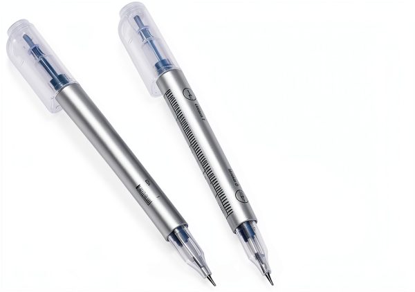 Tattoo Skin Marking Pen Tumalab Dual 0.5mm/1mm Purple Ink with Ruler-2