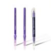 3Pcs Professional Purple Surgical Tip Skin Marker Pen Sterile Tattoo Stencil Markers Pen with Paper Ruler for Eyebrow, Lips - Individually Wrapped with Paper Ruler (2 Single Head +1 Double Head)-0