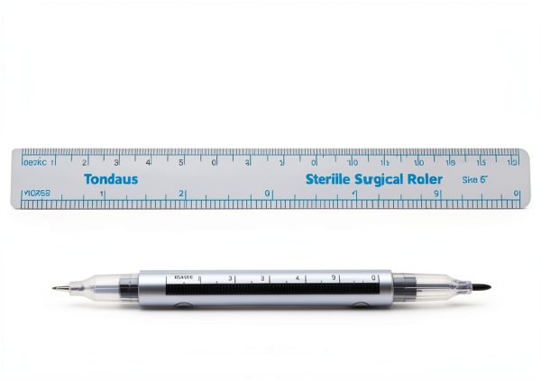 Tattoo Skin Marking Pen Tumalab Dual 0.5mm/1mm Purple Ink with Ruler-4