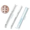 Microblading Marker Pen 8pcs White SingleHead Marker Ruler by Maitys-1