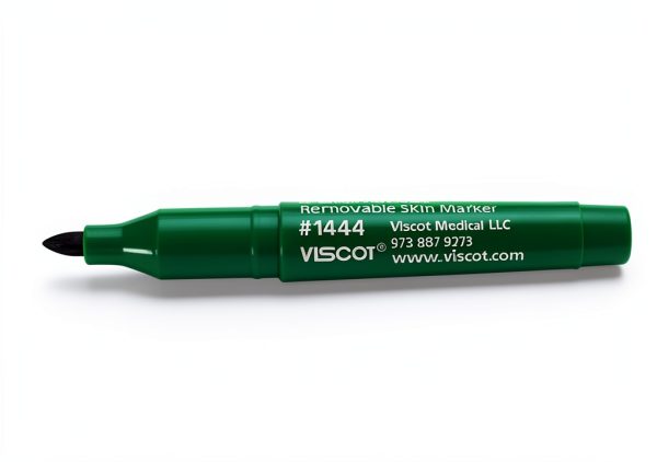 Viscot Mini EZ Removable Ink Skin Marker Green 10 Pack Medical Grade-1