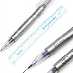 Tattoo Skin Marking Pen Tumalab Dual 0.5mm/1mm Purple Ink with Ruler-0